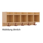 Garderobenablage für die Kunststoffboxen 85011, 6 Plätze 